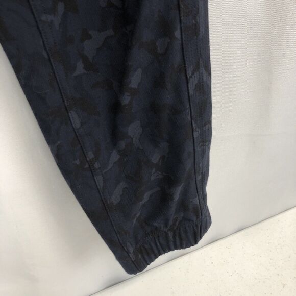 Athleta Stratum Camo Navy Elastic Waist Stretch Farallon Jogger Pants Sz 2 - Picture 8 of 14